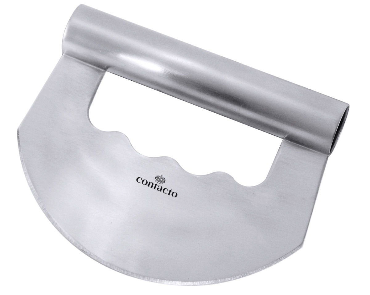 Einhand-Wiegemesser 160 x 60 x 155 mm einschneidig / seidenmatt gebürstet