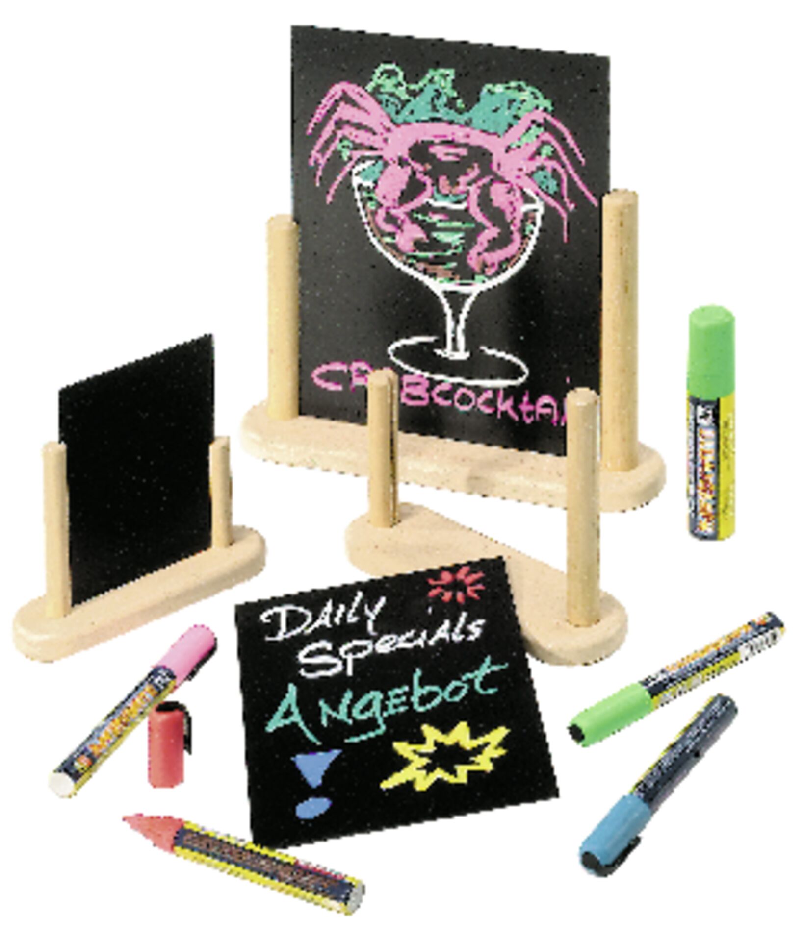 Tischtafel inkl. Gestell aus Holz natur A6