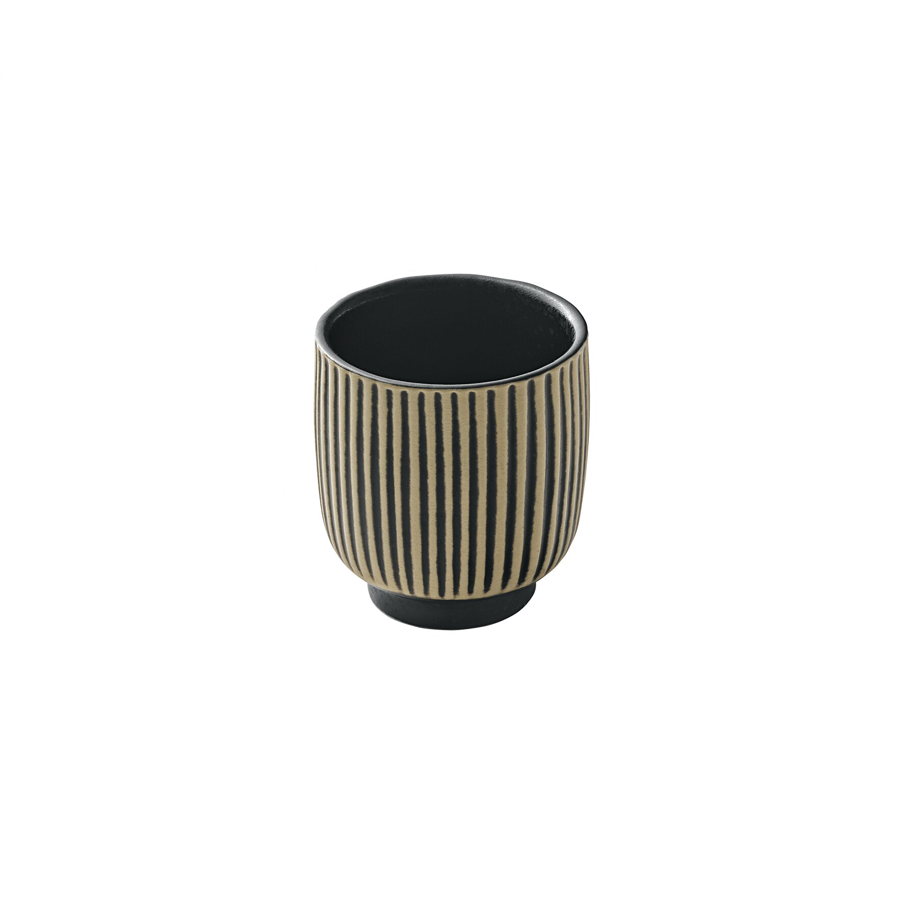 Tasse Relief 70 mm / 0,10 l schwarz / weiß Nara schwarz/weiß
