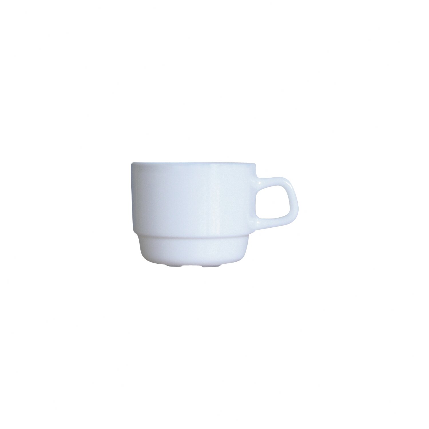 Tasse stapelbar 85 mm / 0,25 l uni weiß