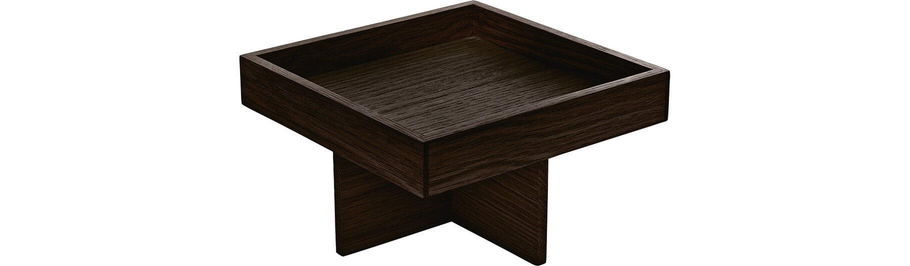 Menage eckig auf Fuß 180 x 180 x 109 mm Holz Wenge Ananti