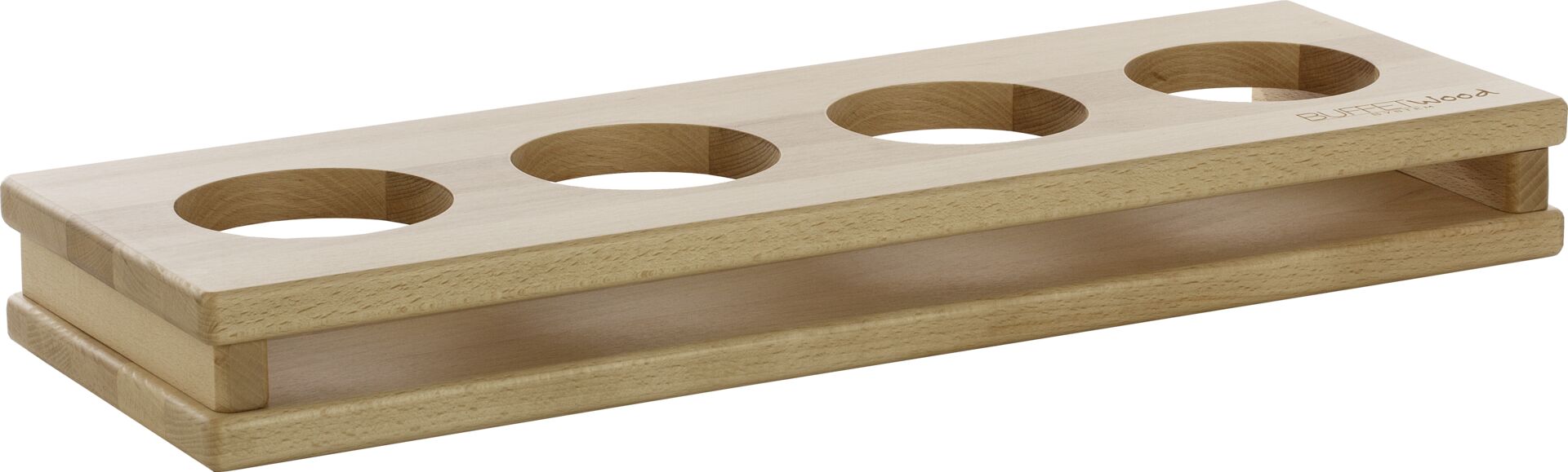 Display "Wood" 4 Aussparungen 10 cm
