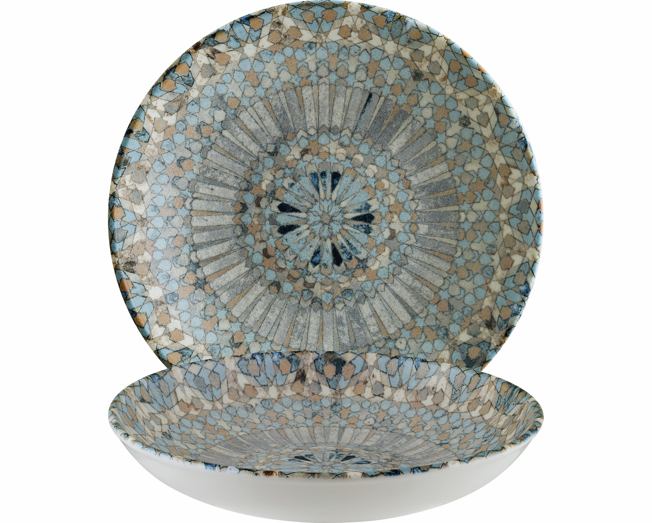 Teller tief Bloom 250 mm / 1,30 l Luca Mosaik