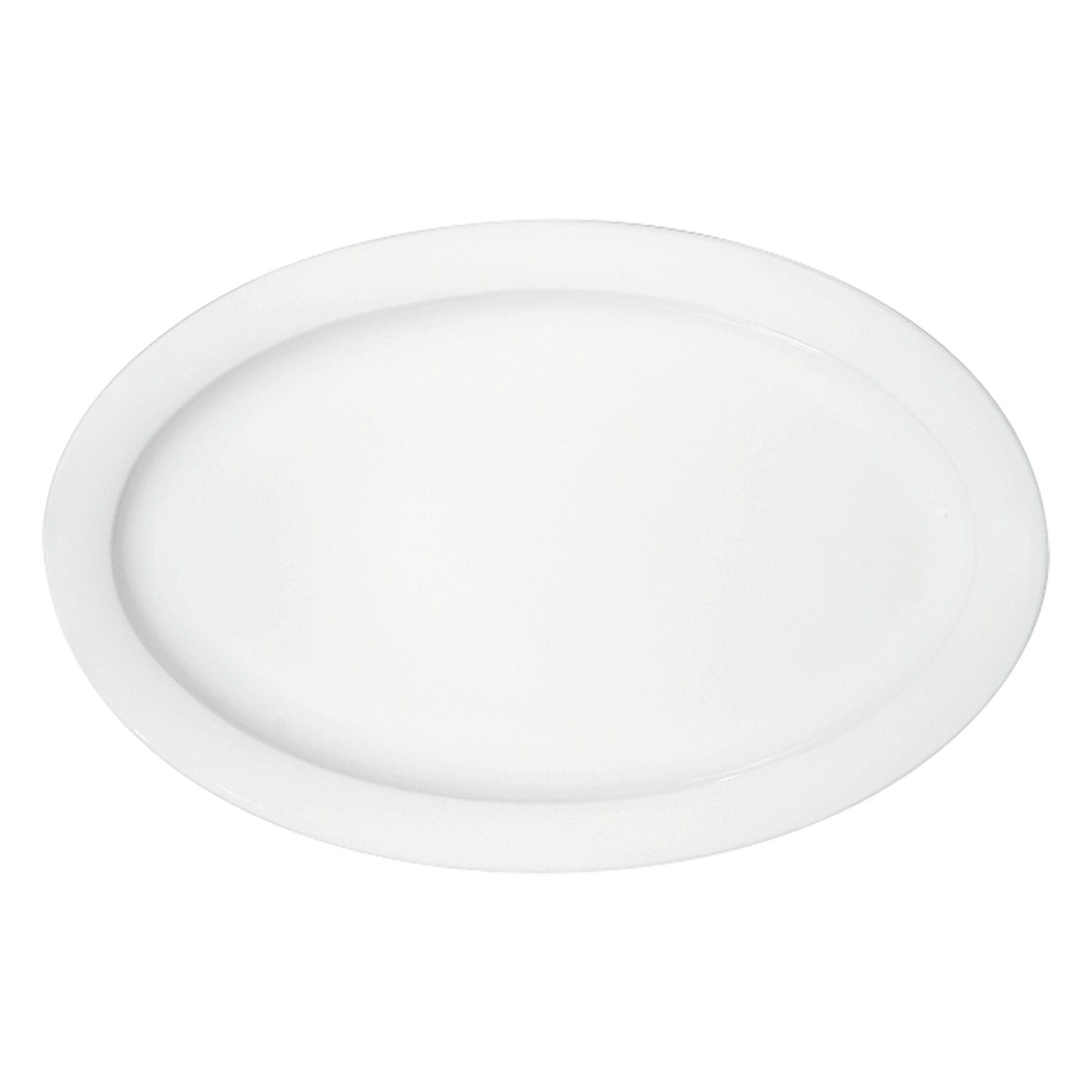 Platte oval mit Fahne 319 x 207 mm