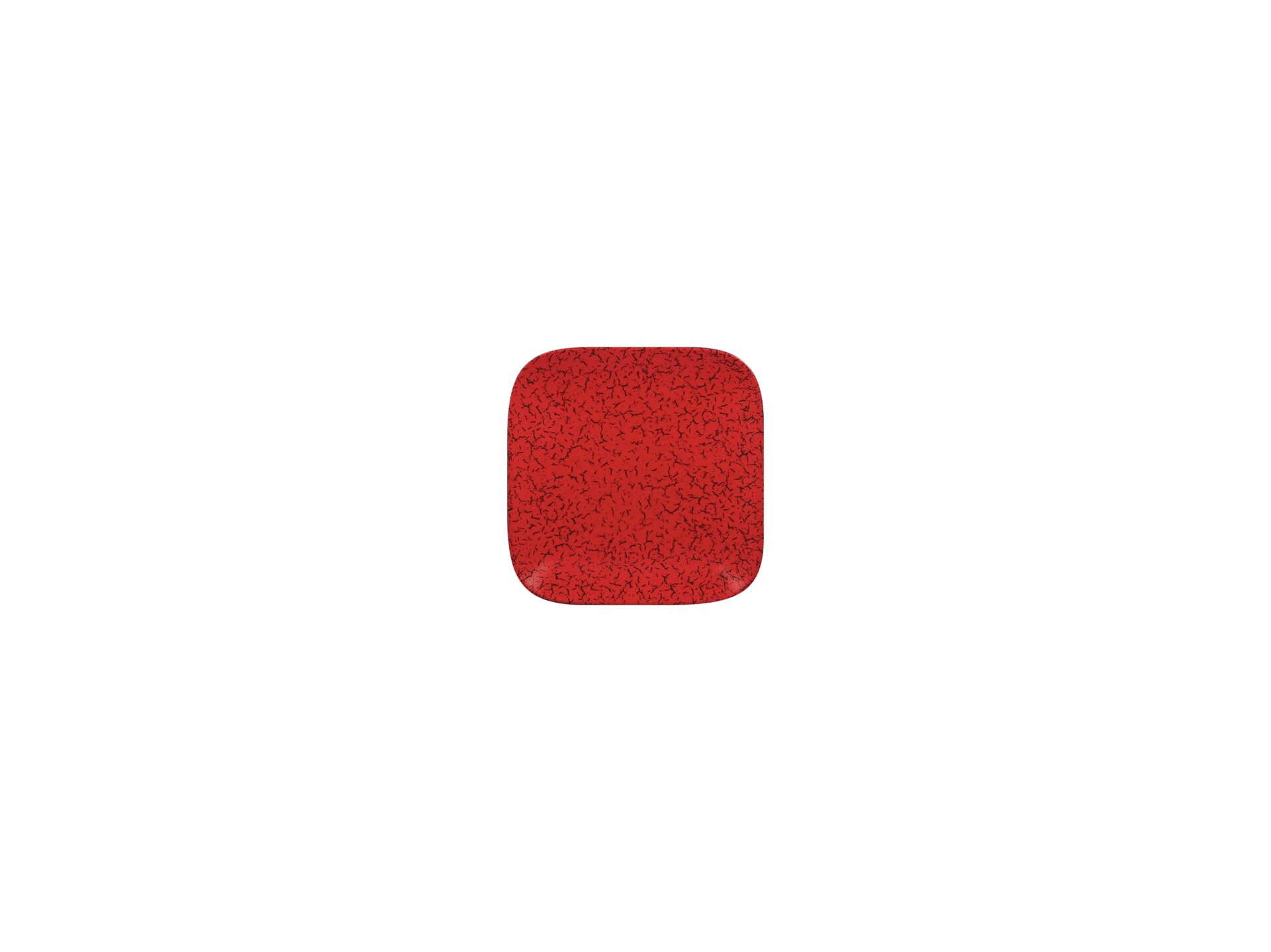Teller quadratisch 110 x 110 mm rot