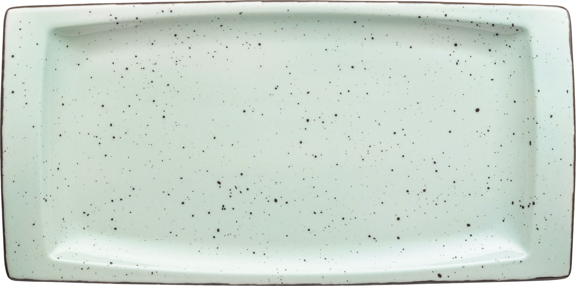 Platte flach eckig "Granja" mint 18 x 36 cm