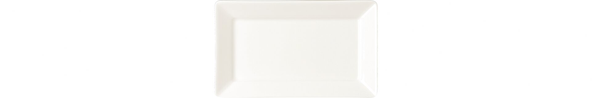 Platte rechteckig klein 120 x 75 mm crème