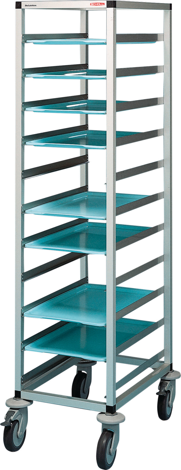 Regalwagen für 9 GN-Tabletts /  120 mm Abstand