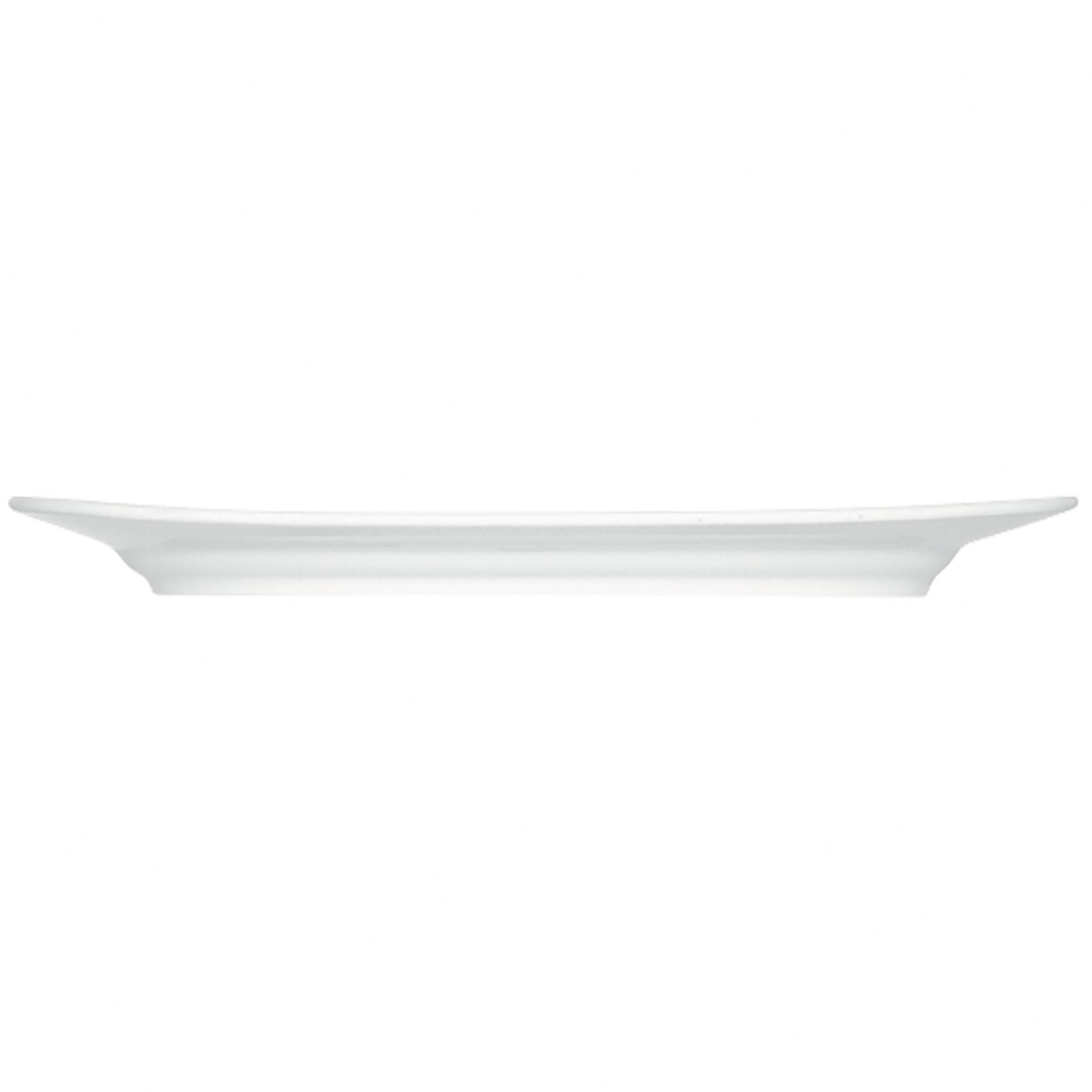 Platte oval mit Fahne 330 x 198 mm