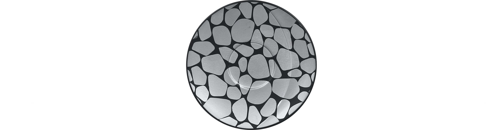 Untertasse 112 mm für CBMOCU09 silber / schwarz