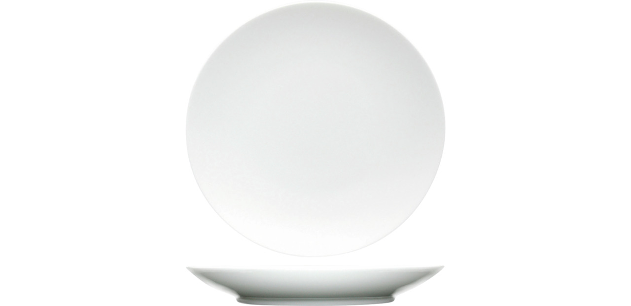 Coupeteller flach 165 mm weiß Purio