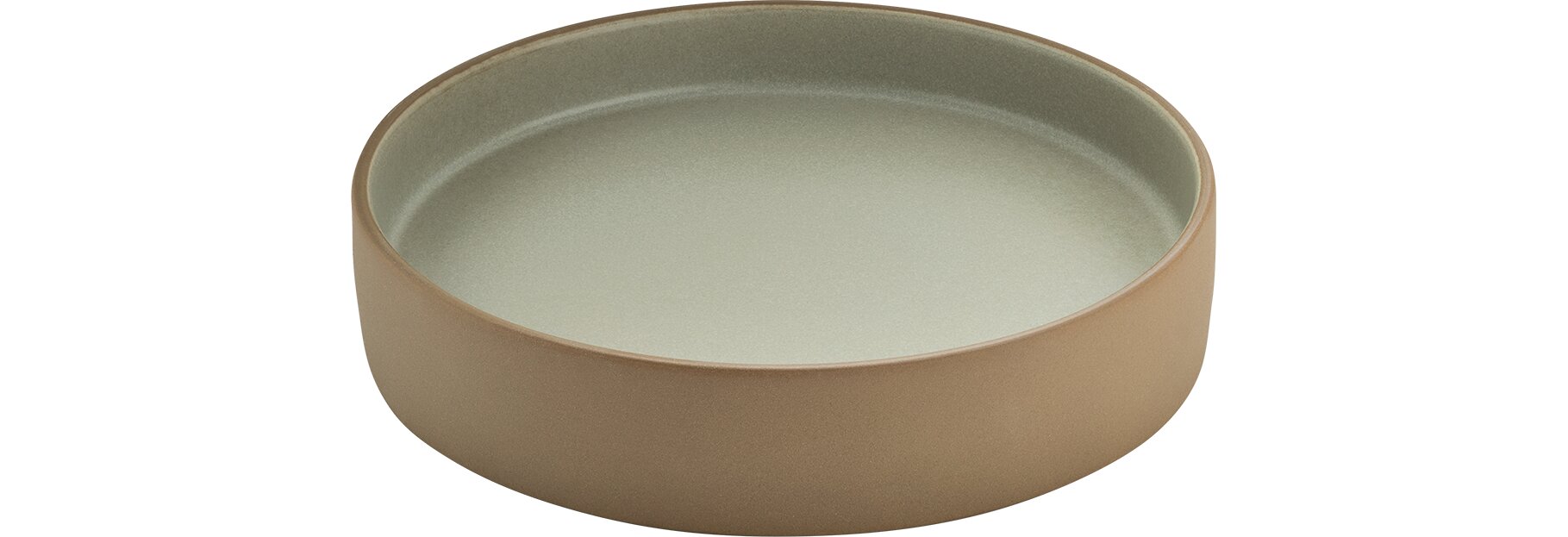 Teller flach / tief 210 mm beige/grau 2in1