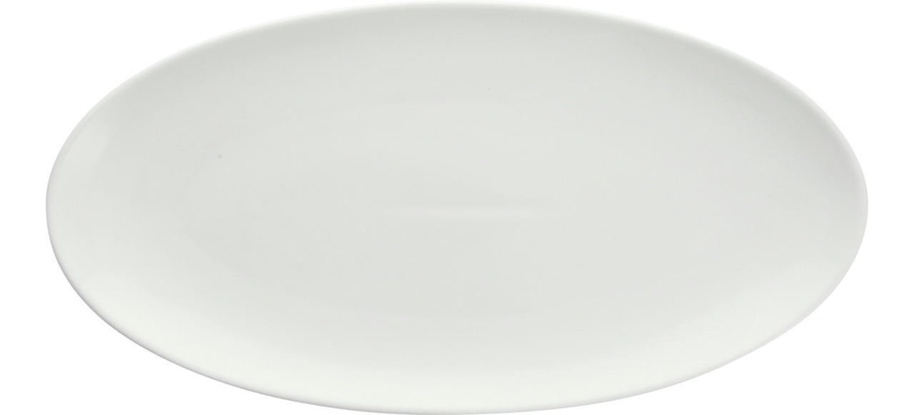 Coupeplatte oval schmal 360 x 185 mm weiß Specials