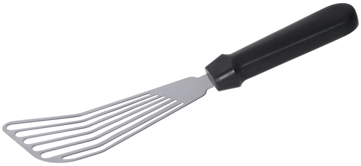 Pfannenwender 310 mm flexibles längs perforiertes Blatt / hochglänzend