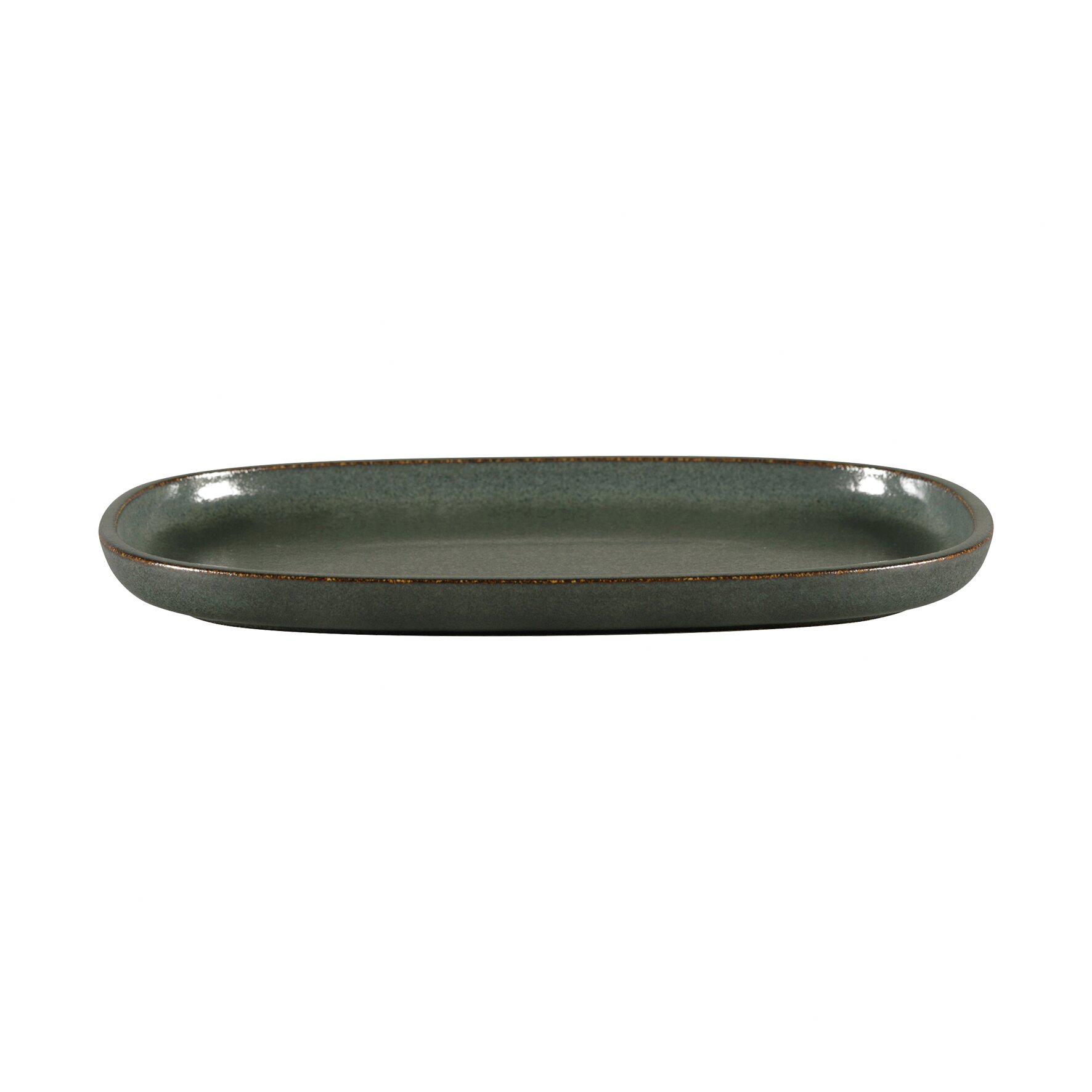 Platte oval flach 302 x 200 mm caldera green Ease Caldera Green