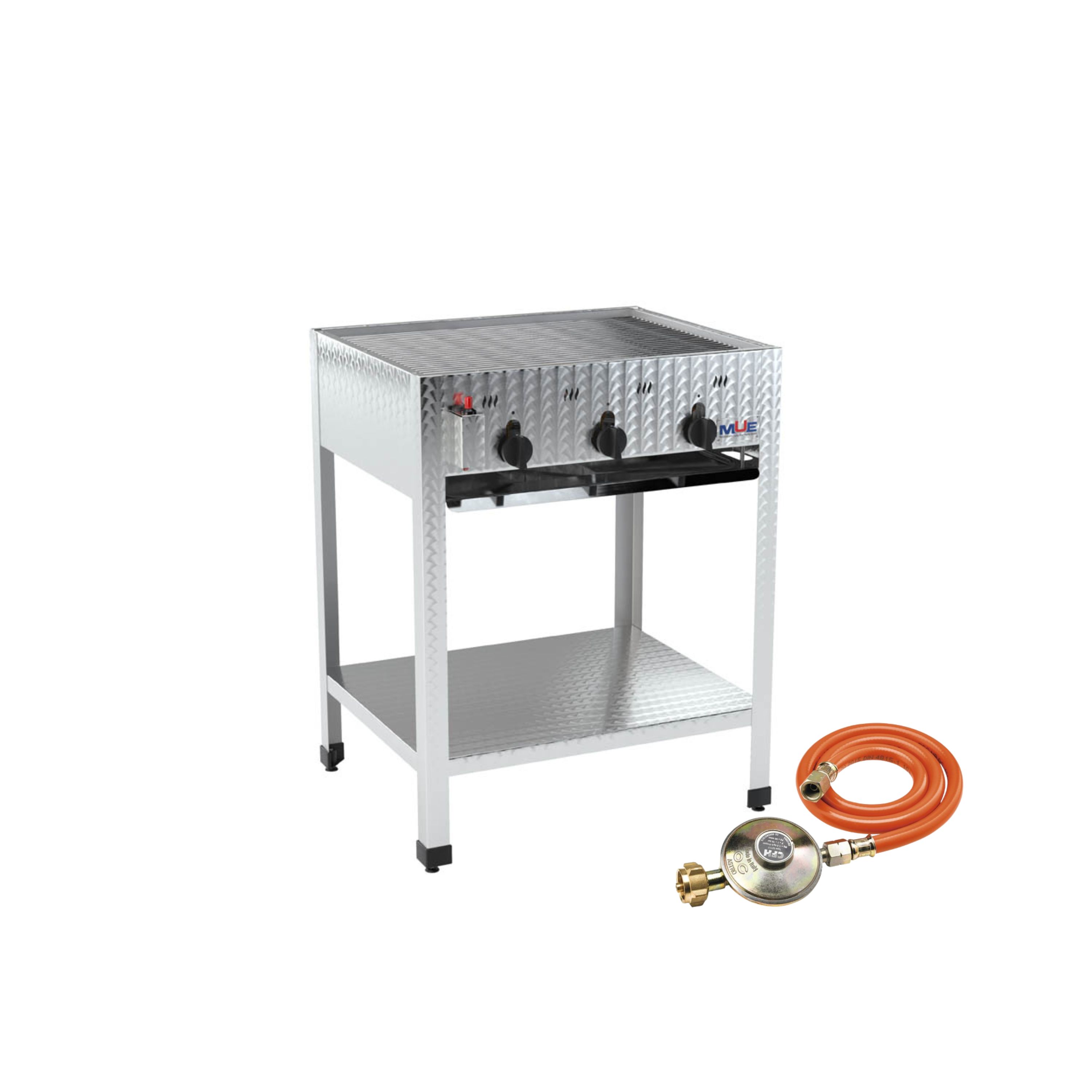 Profi Edelstahl Stand-Gasgrill