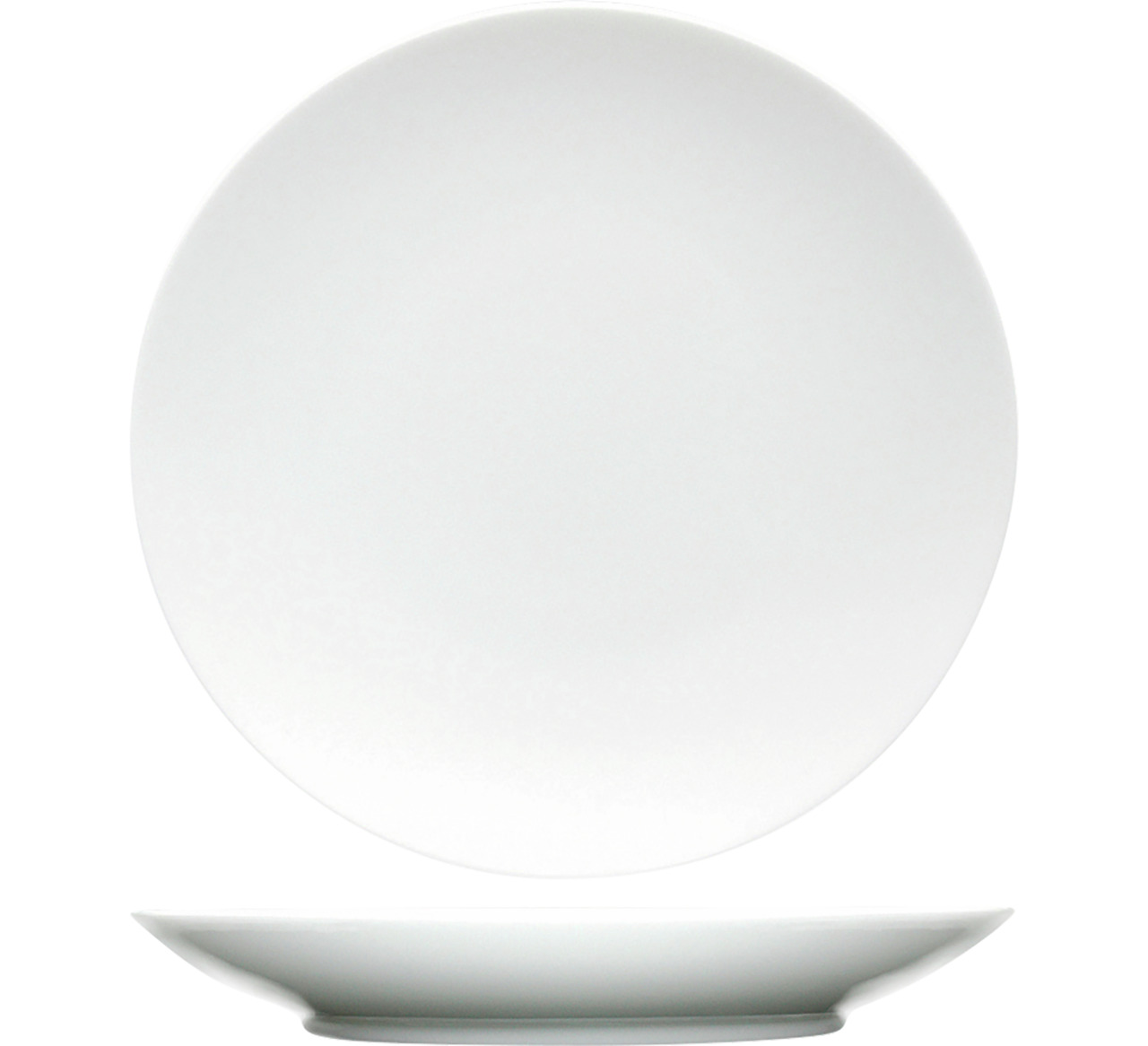 Coupeteller flach 310 mm weiß Purio