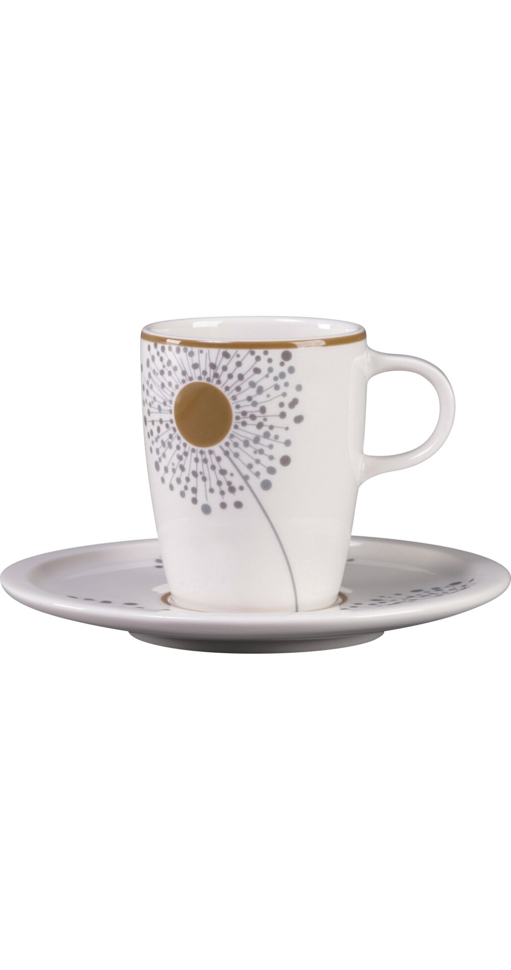 Kaffeetasse 70 mm / 0,20 l weiß mit Dekor Spring Ease Spring