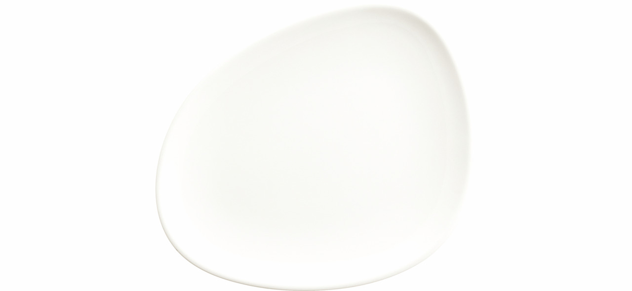 Teller flach 185 x 153 mm Vago Cream