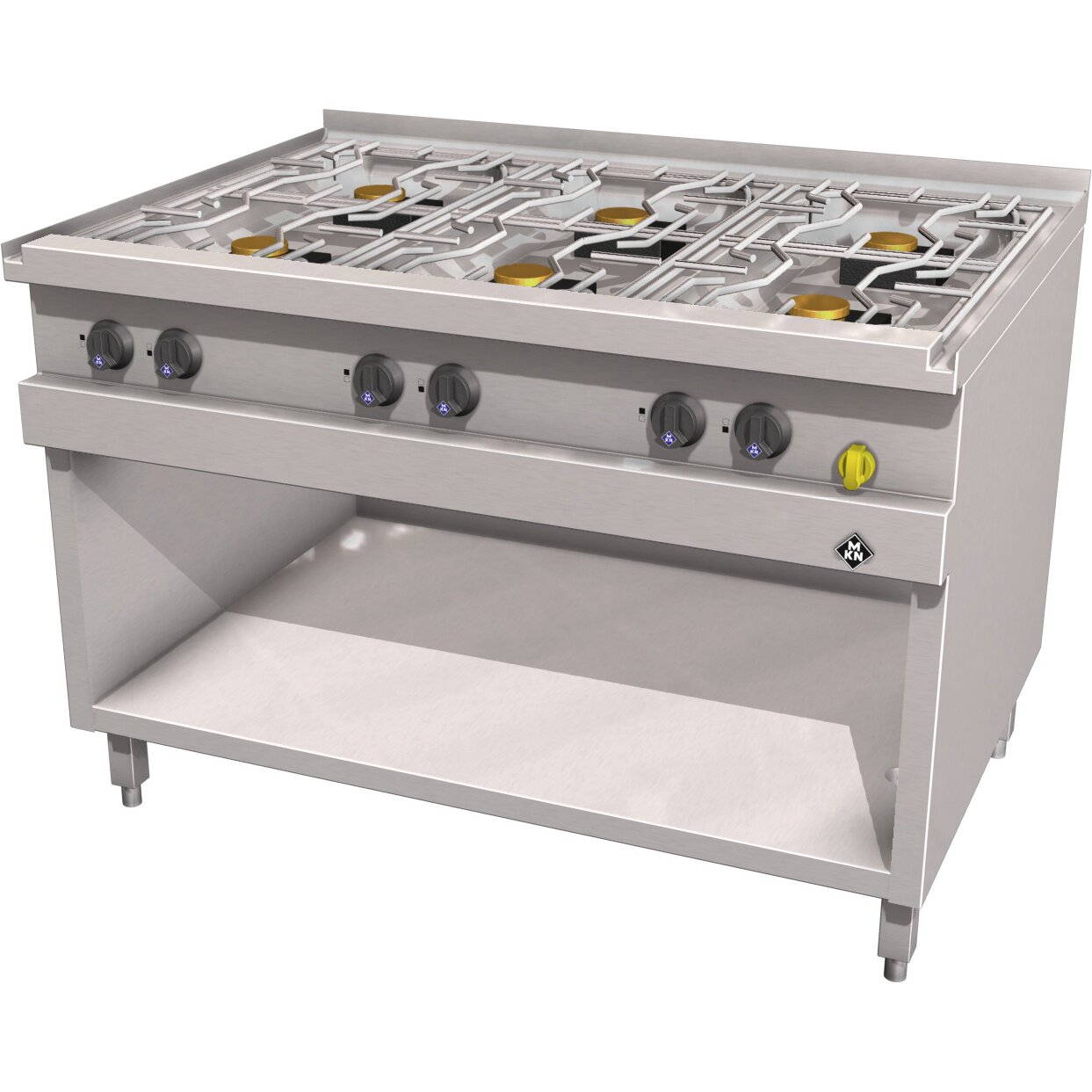 Gas-Herd 6-flammig / Optima 850 /  1200 x 850 x 700 mm