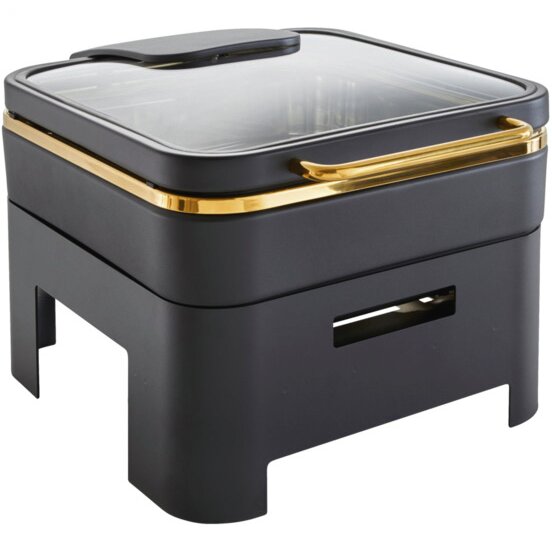 GN-Chafing Dish GN 2/3 Induction Plus / schwarz / gold Excellent