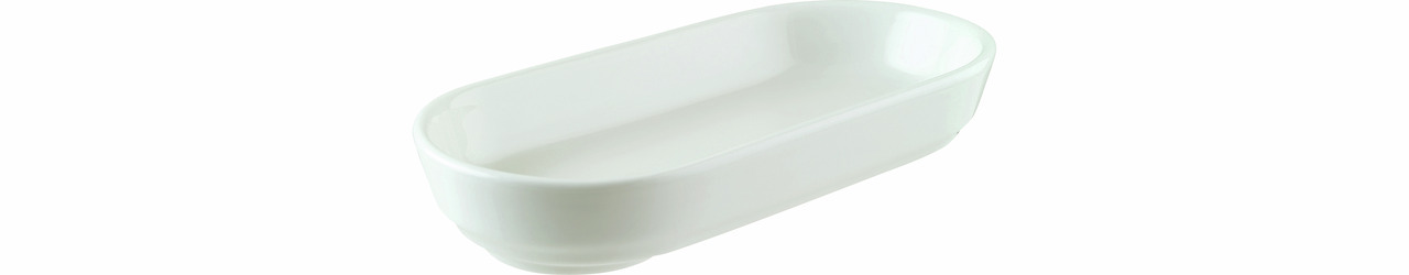 Schale oval niedrig 155 x 80 x 28 mm / 0,12 l Mood Cream