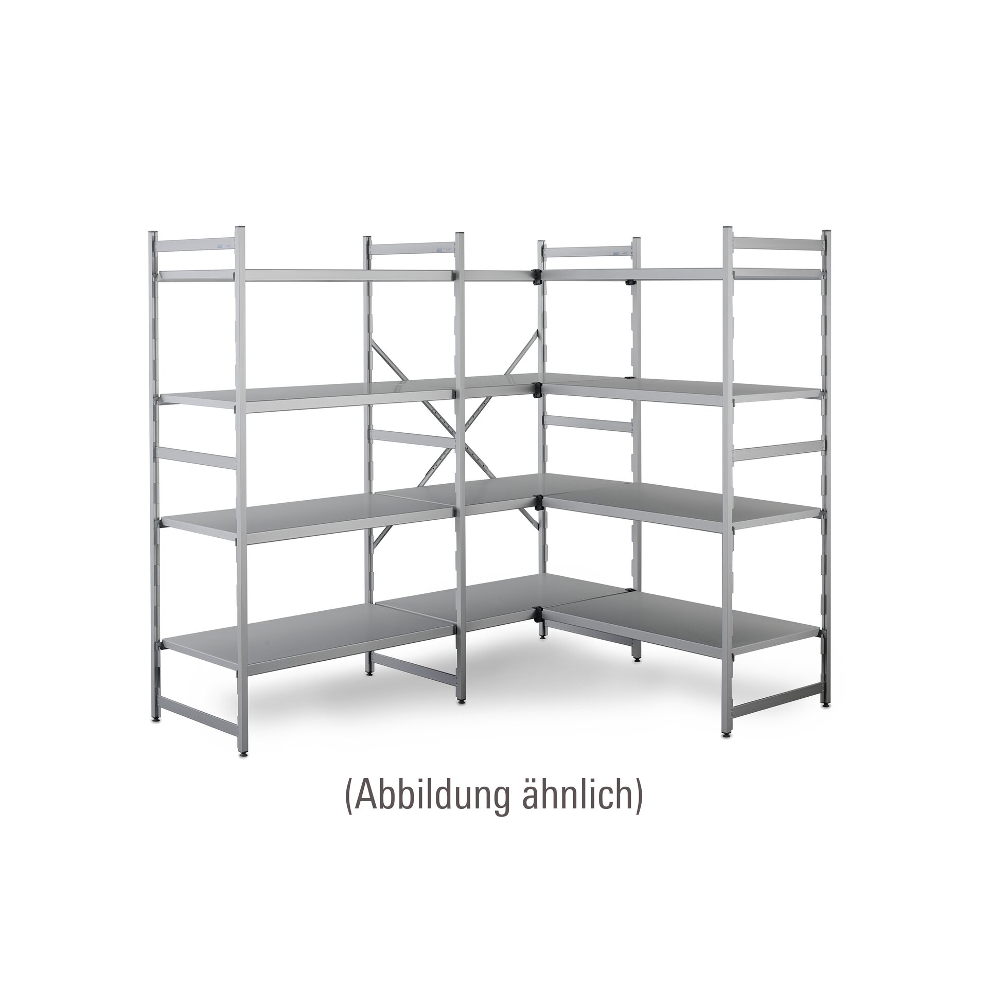 NORM 20 - Aluminium-Anbauregal 1175 x 500 x 1800 mm