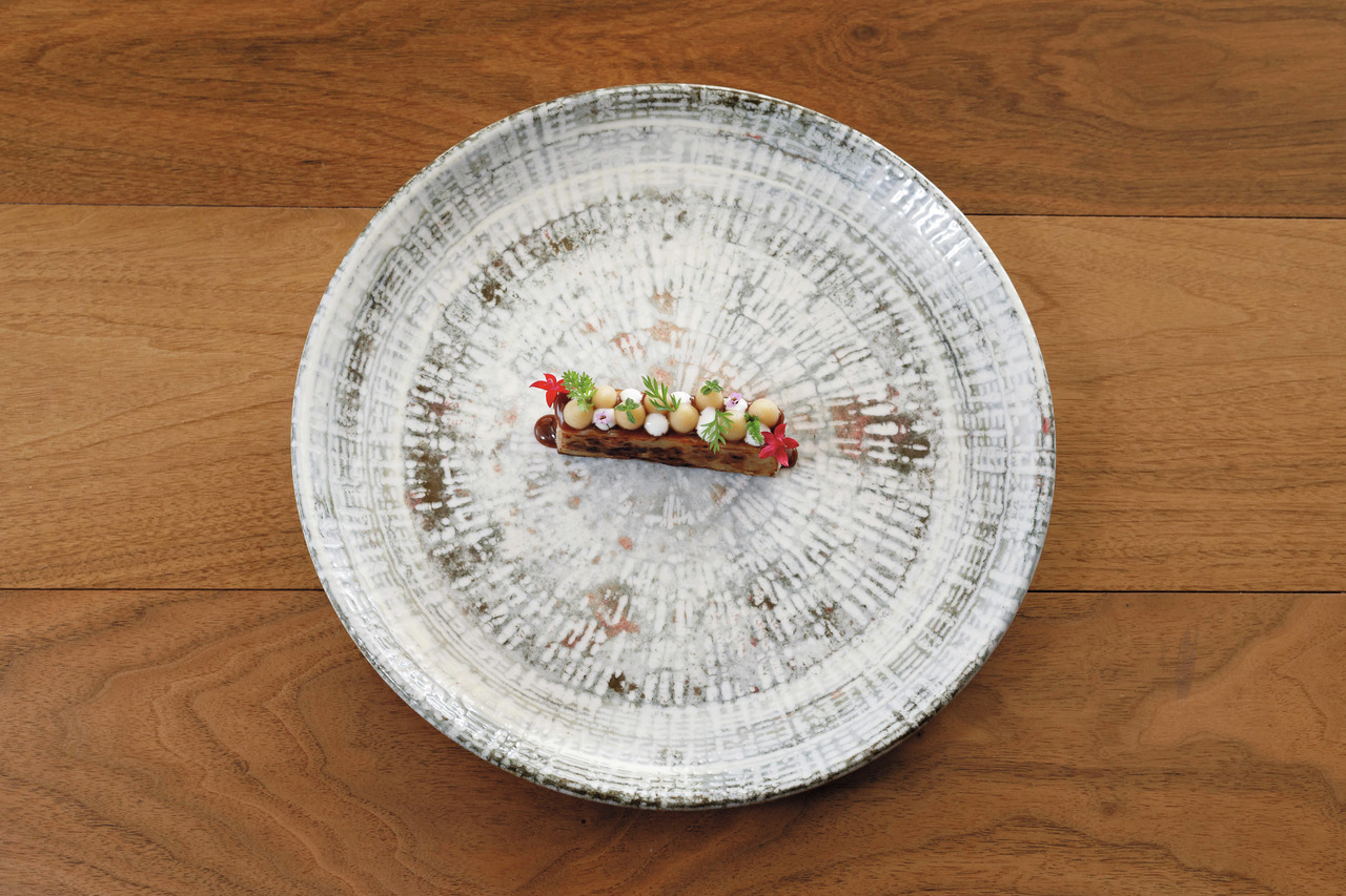 Teller flach Gourmet 250 mm Odette Olive