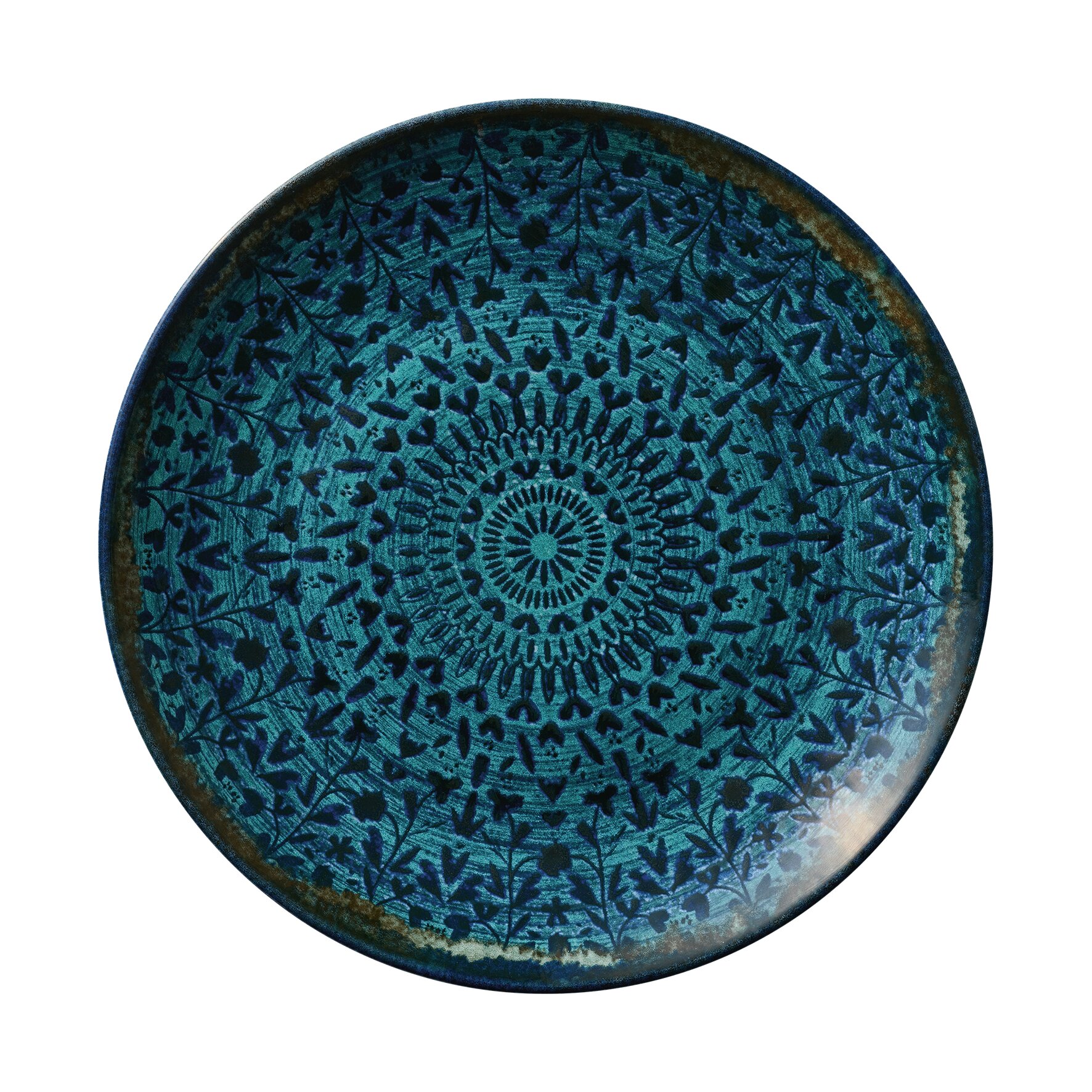 Coupteller flach rund 270 mm indigo Mirage