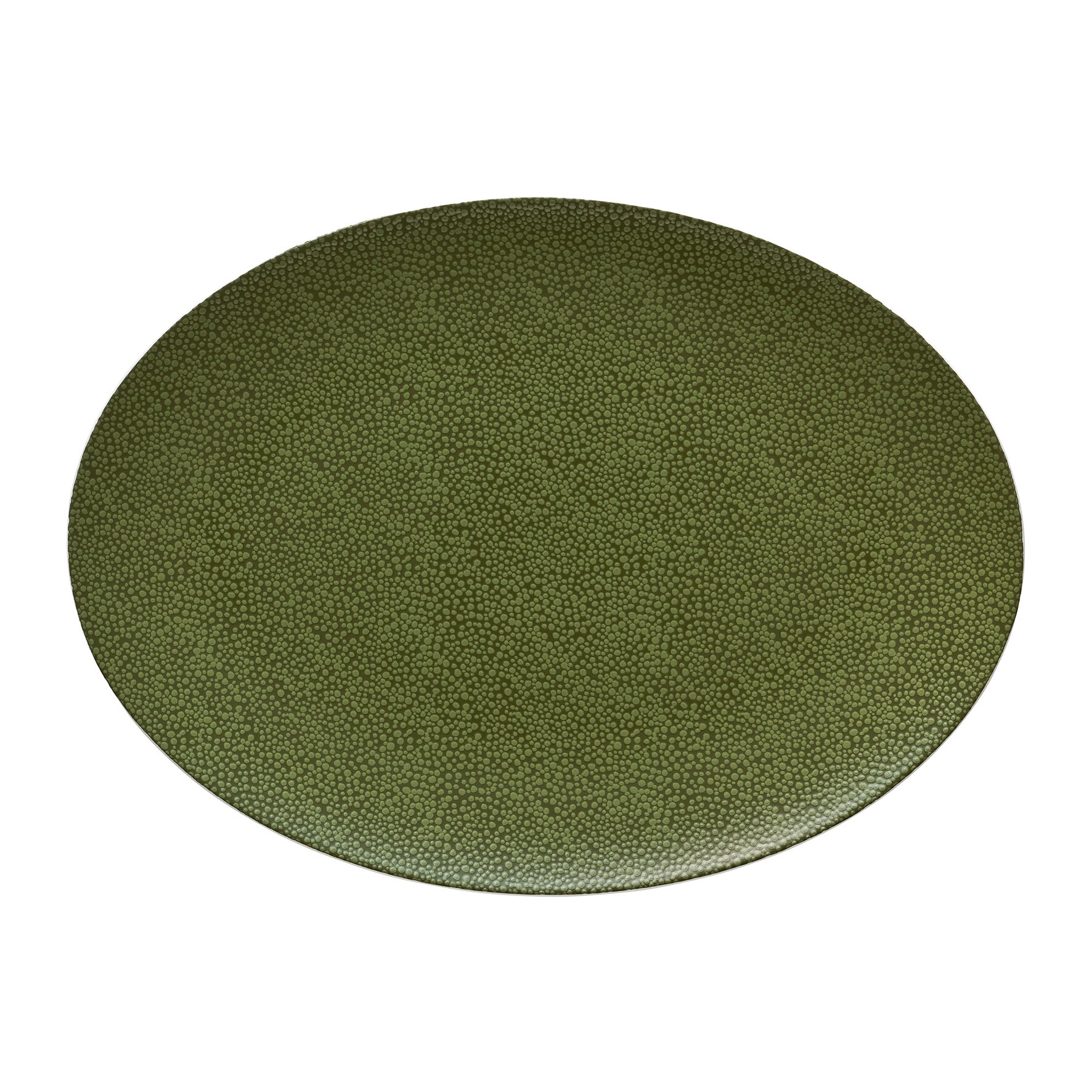 Coupplatte oval 370 x 272 mm grün