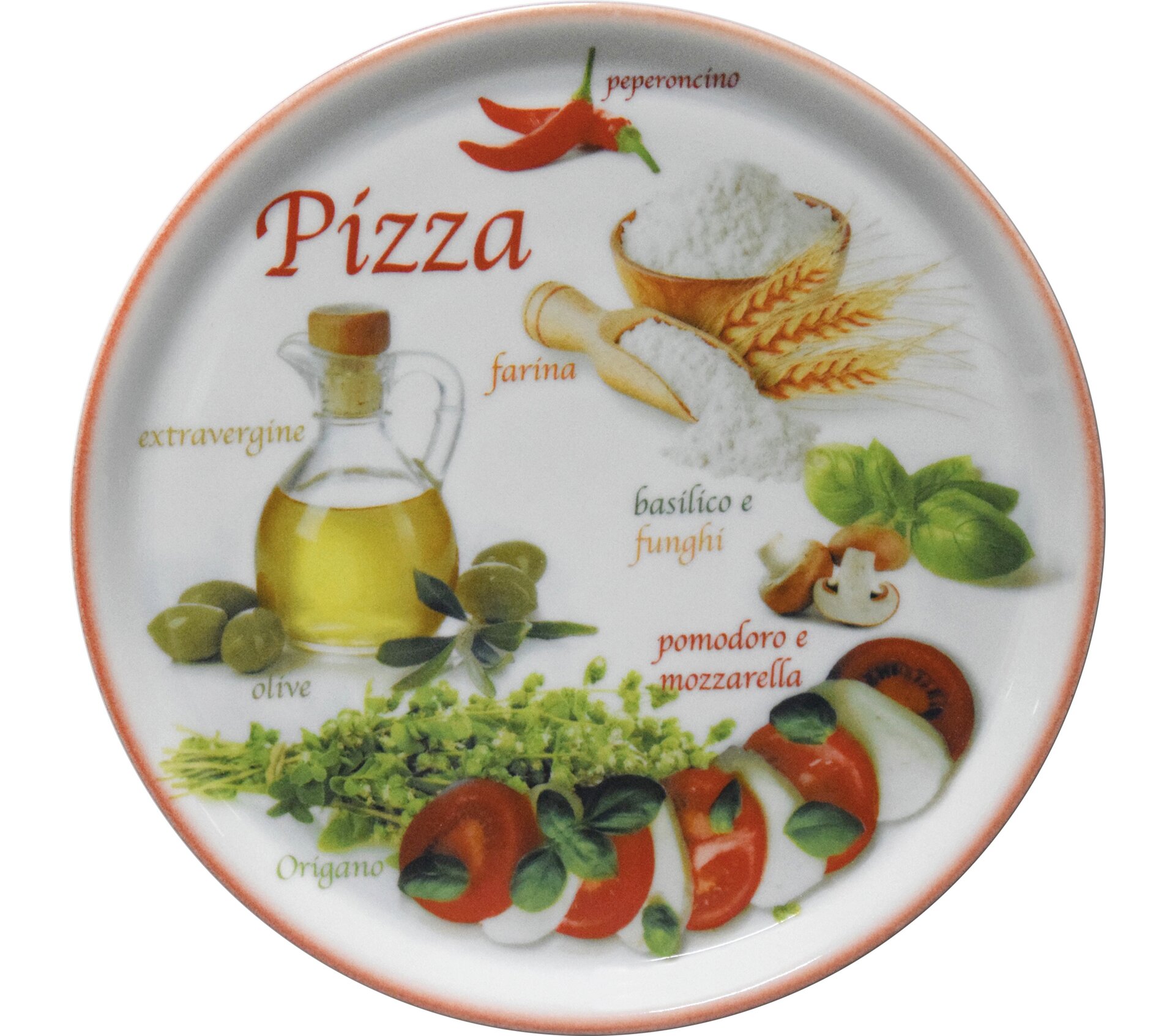 Pizzateller 329 mm Pizza-Foods Red Napoli