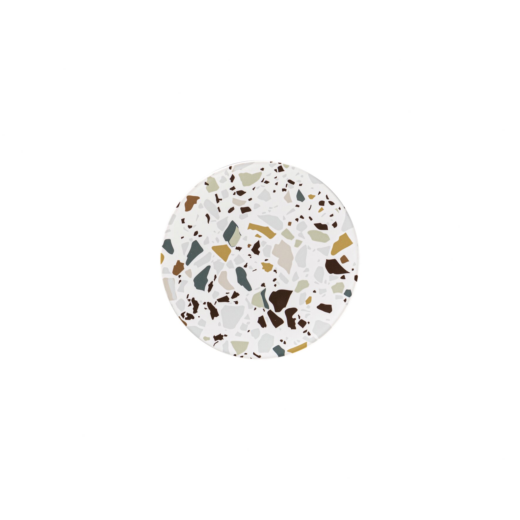 Teller flach rund 157 mm multicolour Kerrazzo
