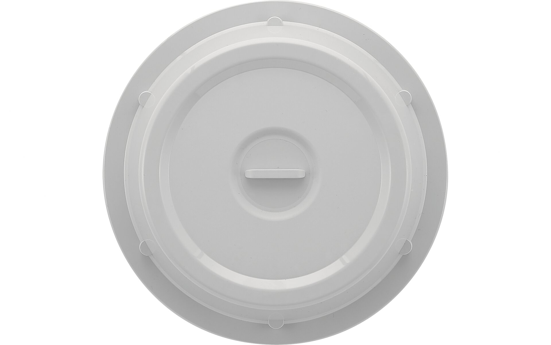 Cloche mit Griff rund / hoch 264 mm grau