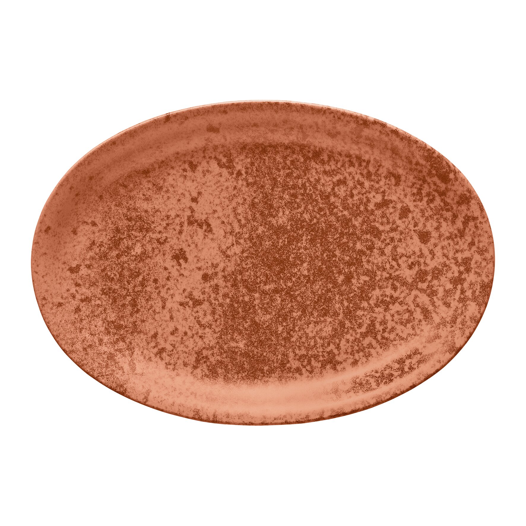 Platte oval 372 x 265 mm orange