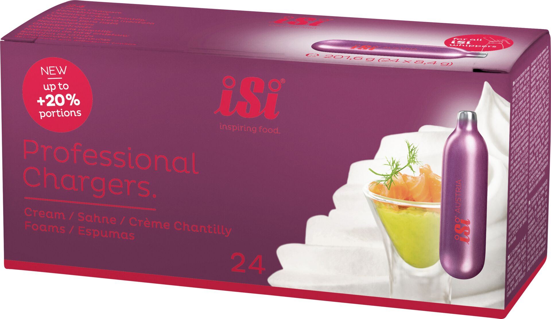 iSi Power Kapsel silber-purpur