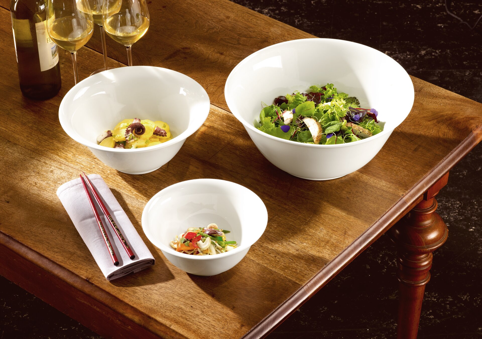 Salatschale 310 mm / 5,90 l creme Banquet