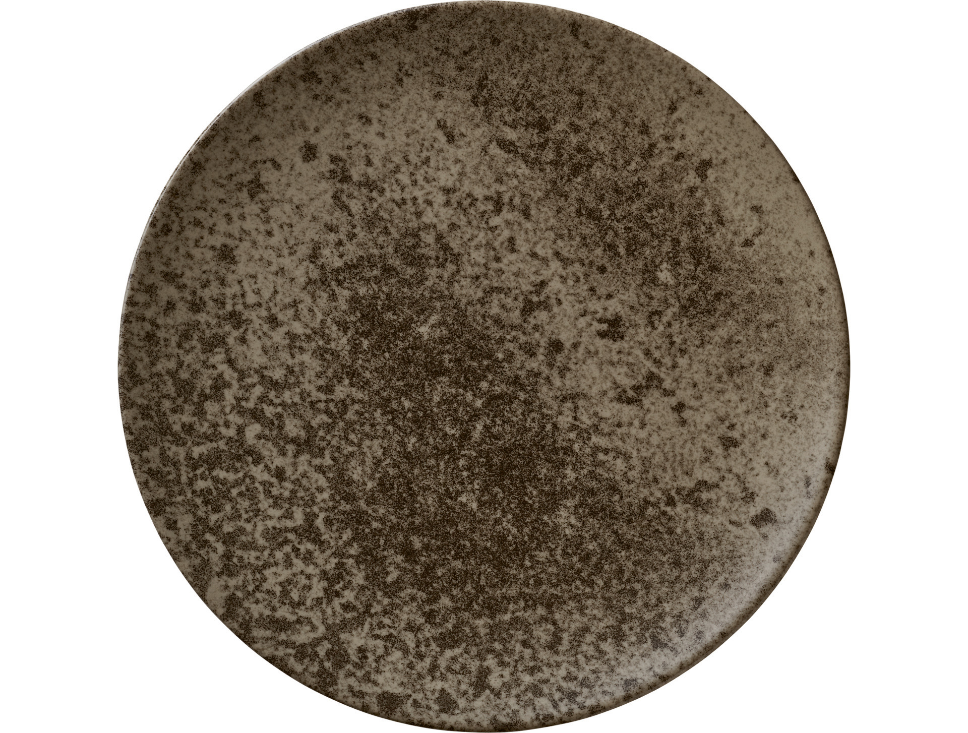 Coupteller flach 318 mm dark brown