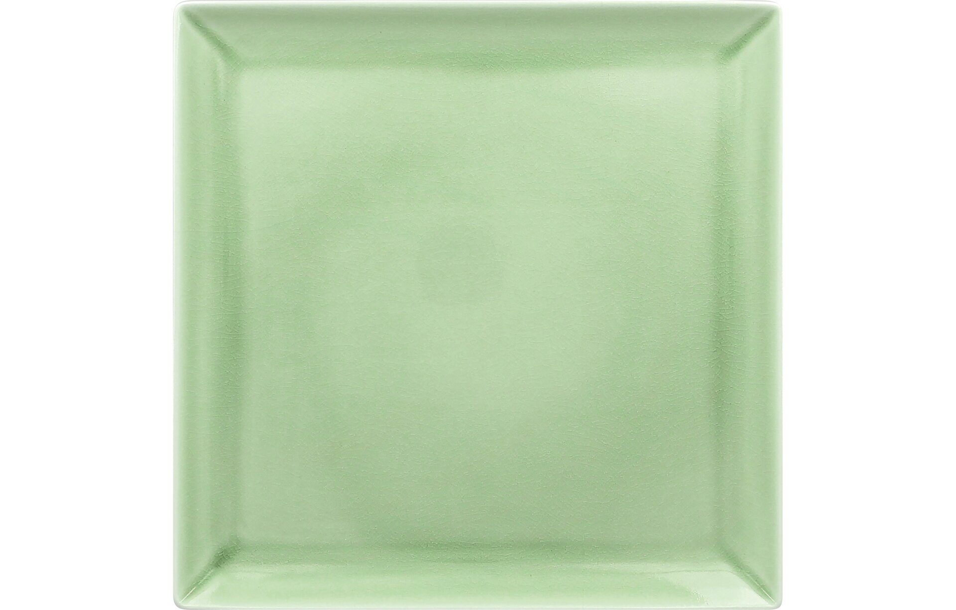 Teller quadratisch 245 mm green Vintage