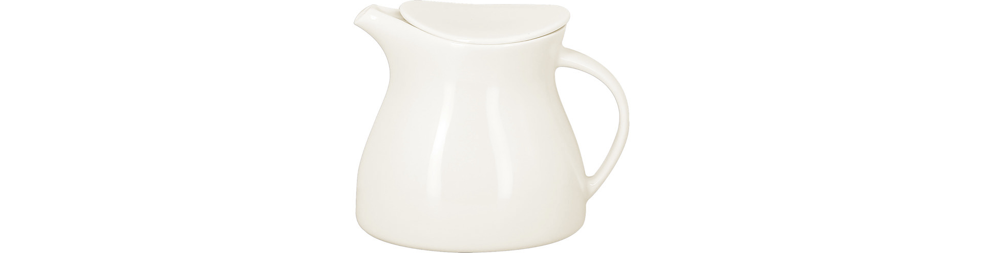 Teekanne mit Deckel swirls 150 x 100 mm / 0,40 l plain-white