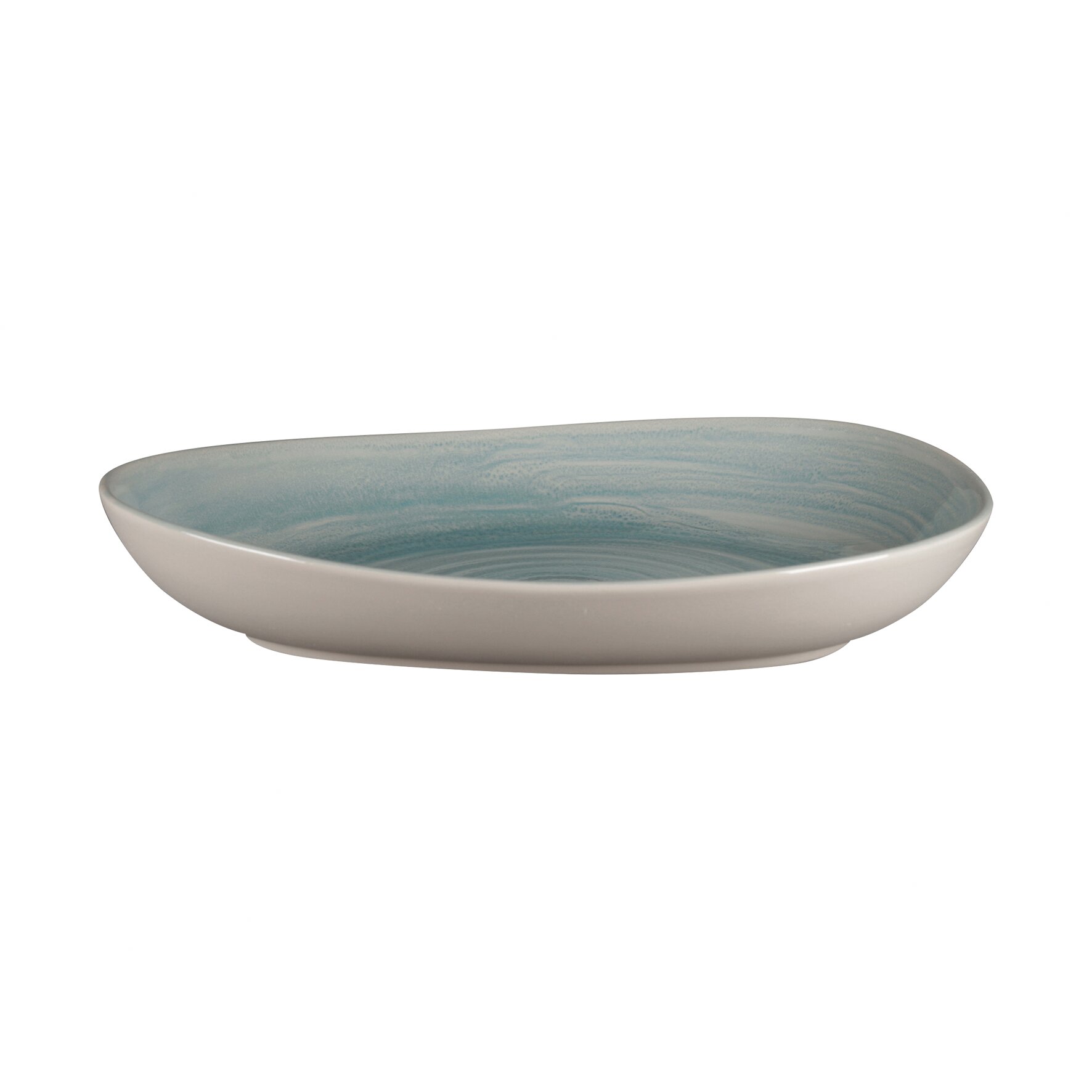 Teller tief organisch 278 x 227 mm / 0,98 l sapphire blue Spot Sapphire Blue