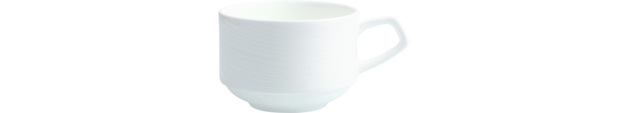 Kaffeetasse stapelbar 90 mm / 0,25 l weiß Zen
