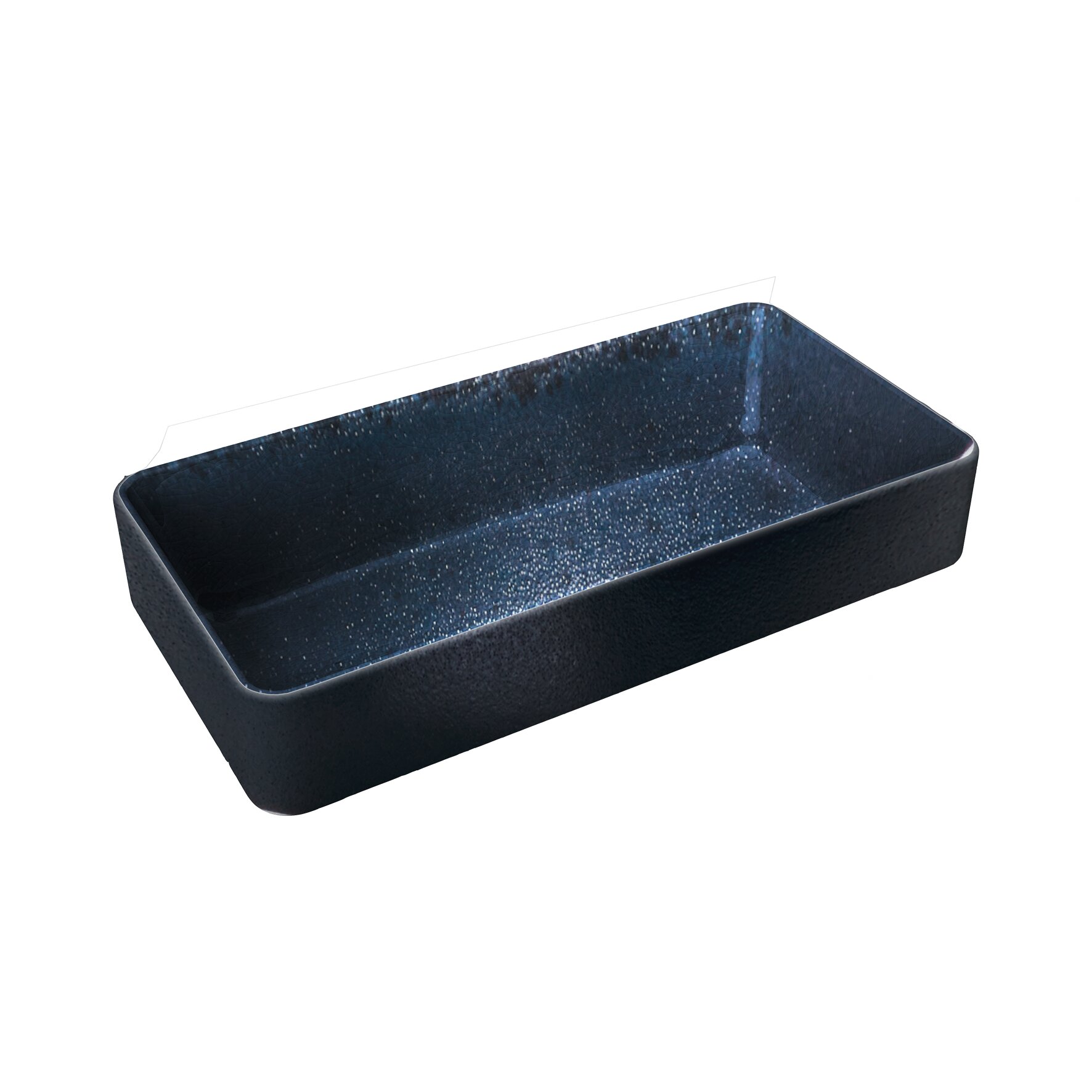 Schale tief eckig 180 x 90 mm / 0,42 l schwarz Nara schwarz