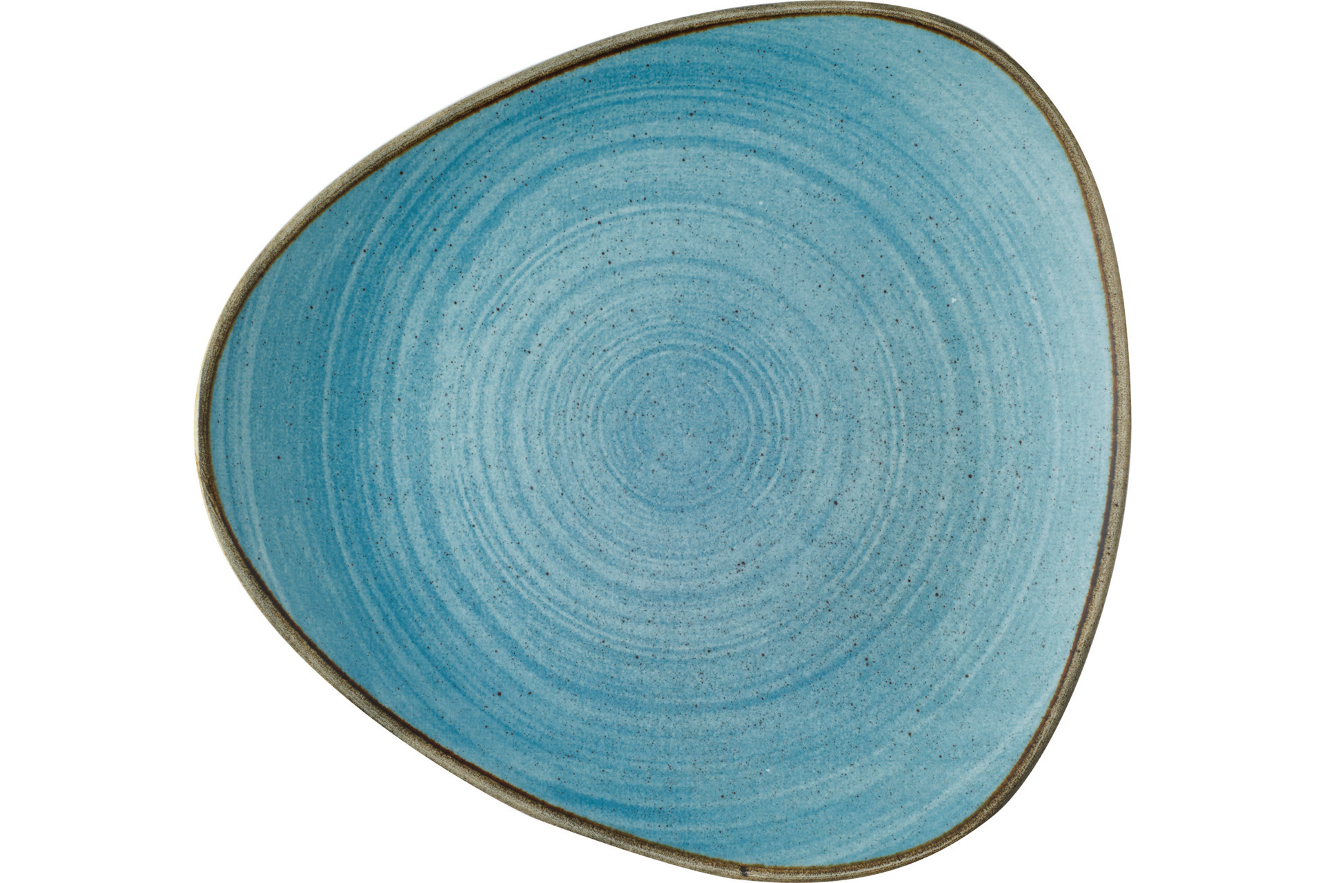 Teller flach dreieckig 265 mm Blue
