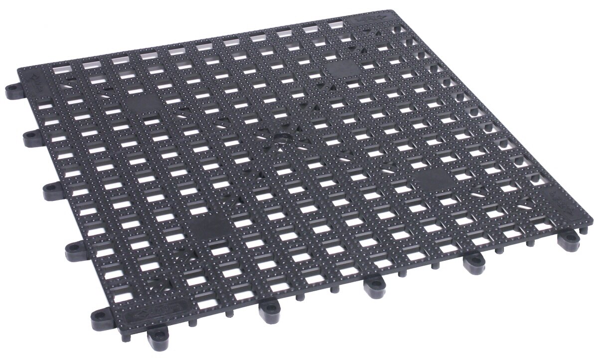 Gläserabtropfmatte 330 x 330 mm PVC schwarz Sonstiges Zubehör