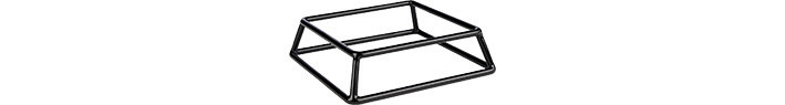 Buffetständer 180 x 180 x 50 mm schwarz