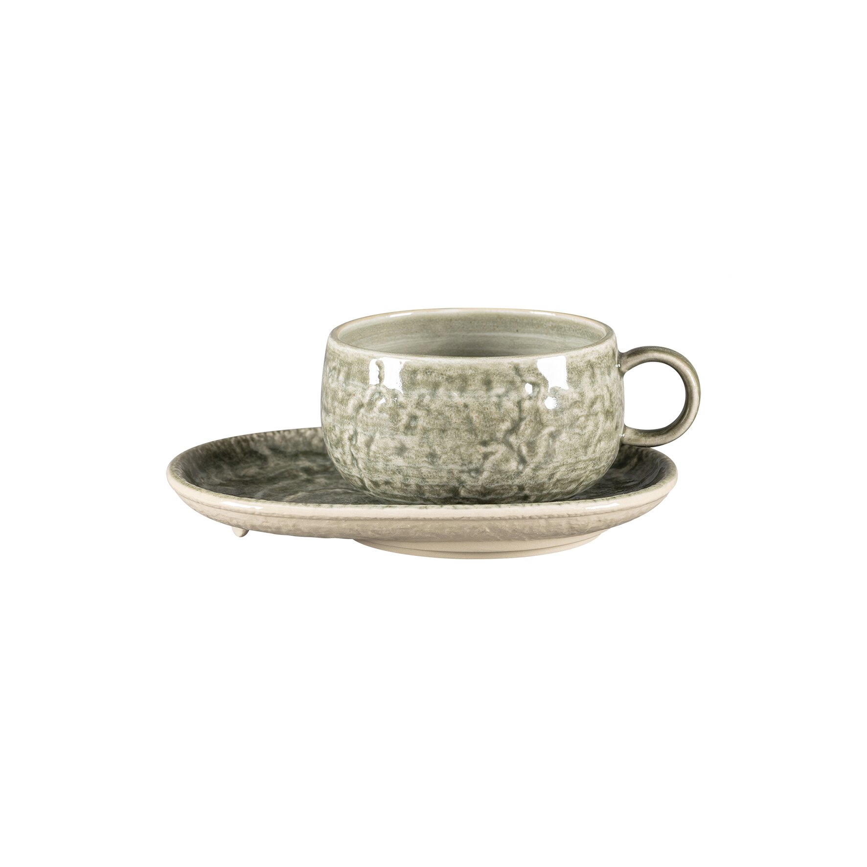 Untertasse oval 190 x 140 mm Sage green Krush Sage Green