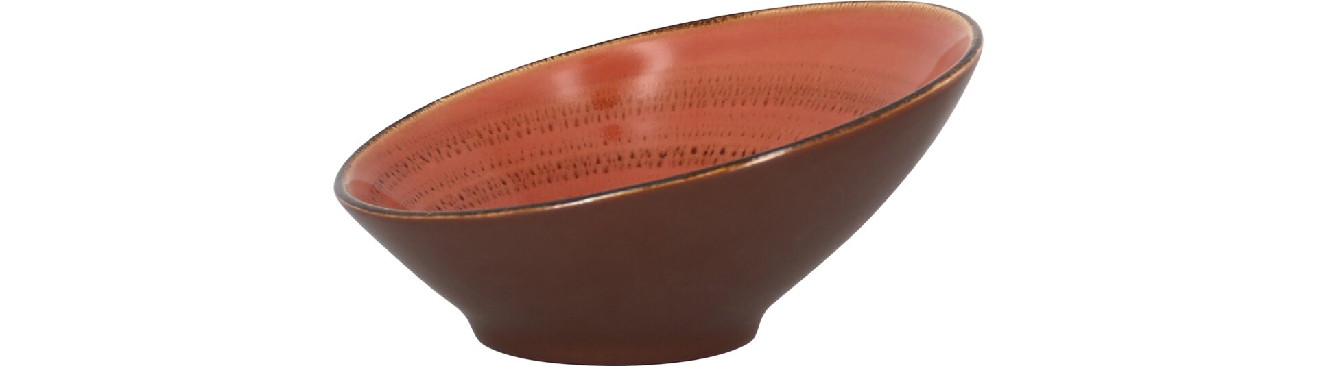 Schale asymmetrisch 220 mm / 0,65 l coral
