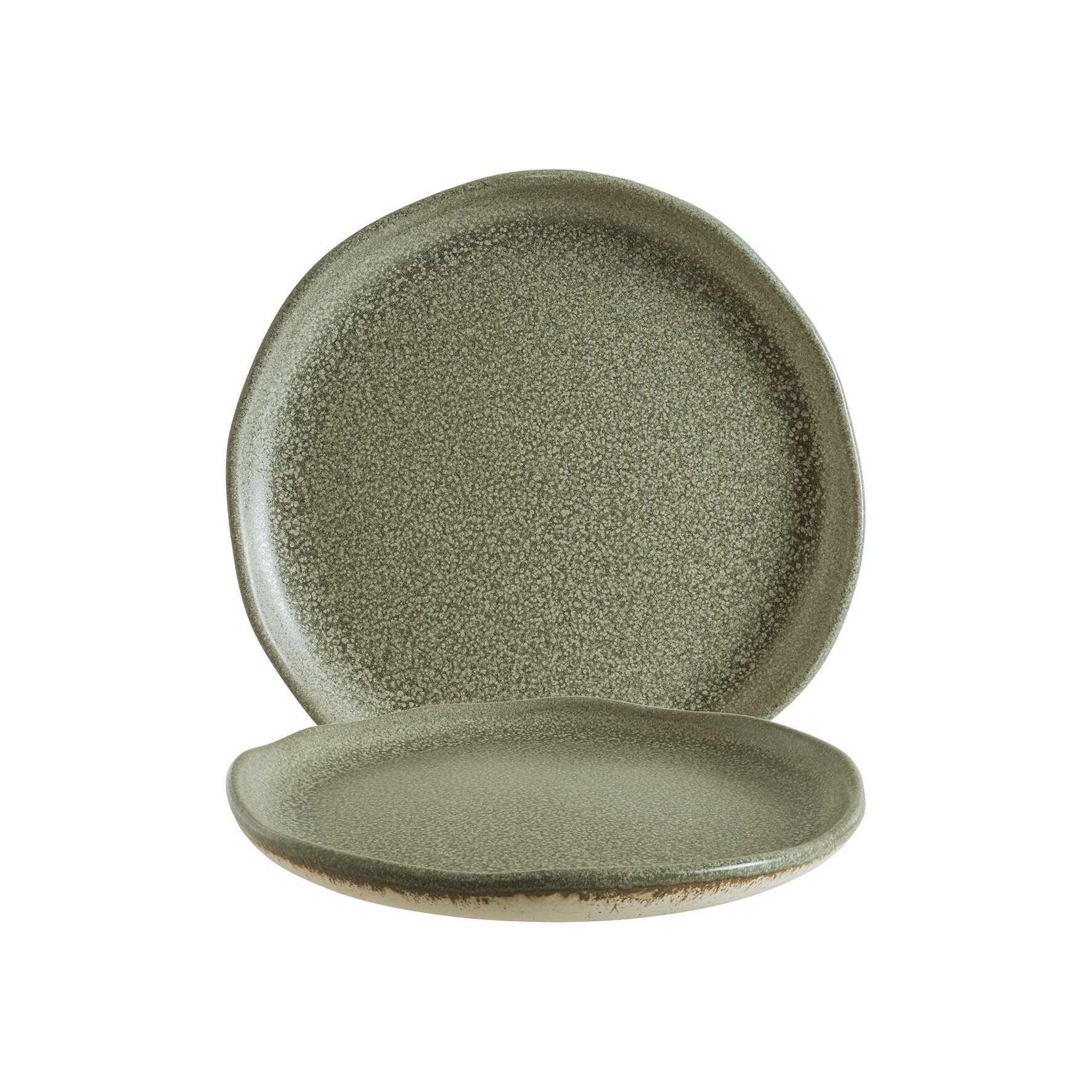 Teller flach Cresta 211 mm grün Adelfa