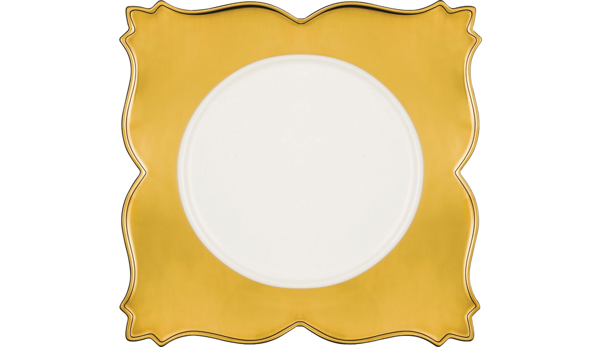 Teller quadratisch King Golden 260 x 260 mm crème Golden Ultra