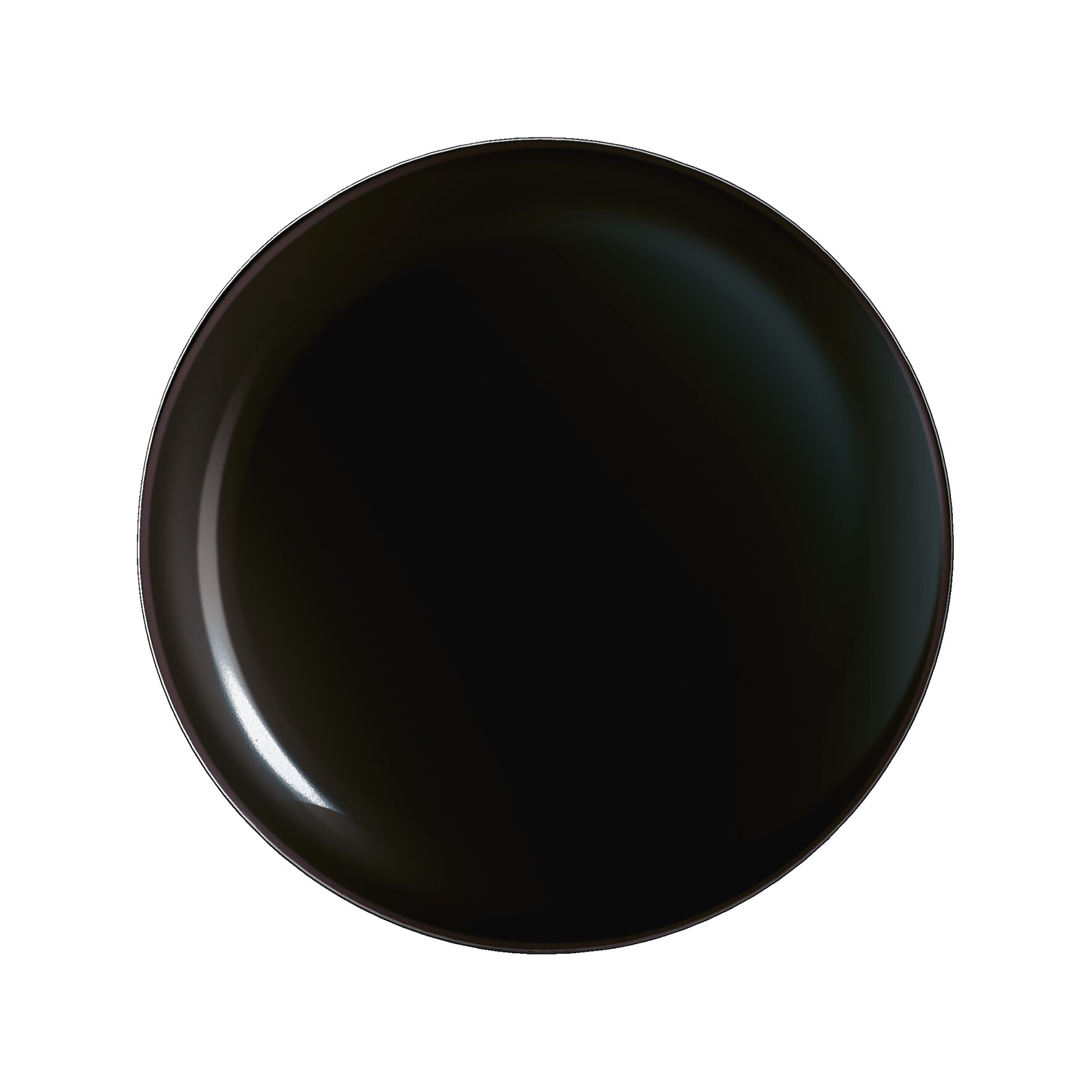 Coupteller flach 270 mm uni schwarz